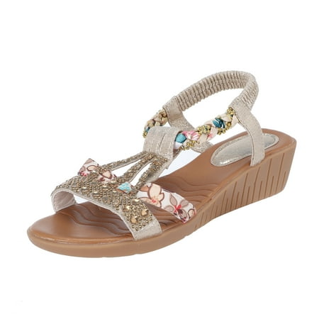 

Women s Sandals Summer Bling Wedges Beach Roman Sandals Women