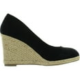 thumbnail image 2 of Delicious Womens Parma Round Toe Espadrille Wedge Slip on Sandals, 2 of 4