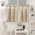 thumbnail image 6 of Embroidered Semi Curtains for Small Windows and Doors, Decorative Short Curtains for Bedroom Light Control, Rod Pocket Window Curtains for Kitchen and Bathroom, 6 of 7