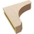 thumbnail image 6 of 3"W x 12"D x 12"H Thin Legacy Rough Cedar Woodgrain TimberThane Corbel, Primed Tan, 6 of 6