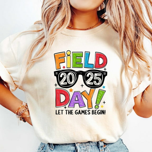 Field Day 2025 Shirt, Happy Face Shirt, Field Day Shirt, Last Day Of School Shirt, Fun Day Shirt, Field Trip 2025 Shirt Unisex S-5Xl Hot Trending Shirt, Vintage Birthday Gift