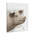 thumbnail image 4 of Stupell Industries Smiling Farm Pig Animals Painting Wrapped Canvas Art Print Wall Art, 30 x 40, 4 of 8