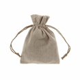 thumbnail image 1 of Natural Linen Favor Bags with Jute Drawstring, 12-Piece, 1 of 1