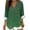 A702 Green, variant on Linen Shirts for Women 3/4 Sleeve V Neck Blouse Wrap Front Polka Dot Pattern Light Weight Flowy Fabric Casual Summer Top for Beach Vacation
