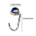 thumbnail image 3 of TaTaai Gift Foldable Purse Hooks - Heavy Duty Alloy Material - Portable Table Bag Holder, 3 of 6