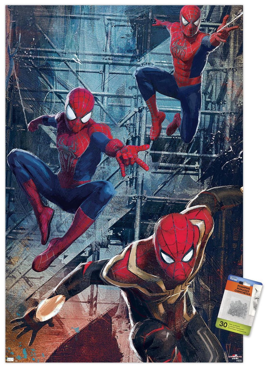 Marvel Spider-Man: No Way Home - Trio Wall Poster, 22.375" x 34"