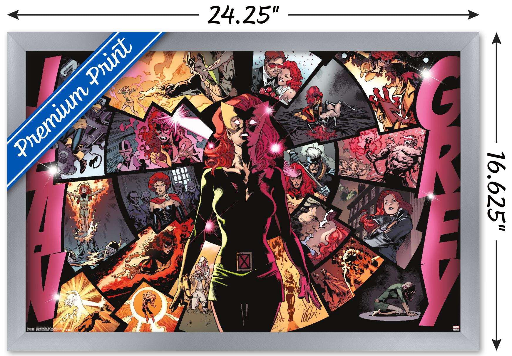 Marvel Comics - The X-Men: Dark Phoenix - Jean Wall Poster, 14.725" x 22.375", Framed