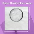 thumbnail image 6 of Yoga Mat Cleaner & Fitness Gym Wipes - Natural Lavender & Vinegar - 75 Count for Cleaning Yoga Mats, Spinning & Peloton Bikes, Weight Machines & Surfaces - 12 Pack Case, 6 of 9