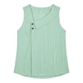 thumbnail image 6 of RQYYD Womens Sleeveless Asymmetric Neck Tops Casual Striped Blouses Button Front Tank Tee Shirts Daily Clothes, 6 of 6