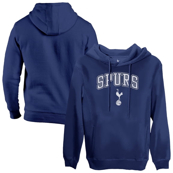 Men's 1863FC  Navy Tottenham Hotspur Athletic Wordmark Fleece Pullover Hoodie
