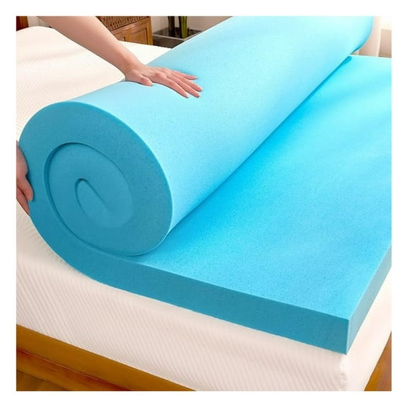3 inch Full Size Memory Foam Mattress Topper, Gel-Infused Double Bed Topper for Pressure Relief Certified