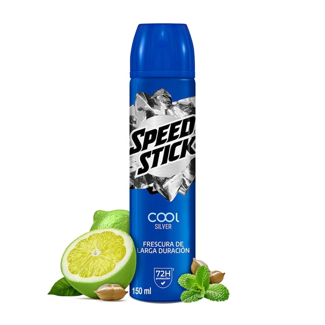 Desodorante Hombre Men Speed Stick Cool Silver Antitrasnpirante en Aerosol 150 ml