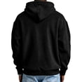 thumbnail image 5 of WULMLEO Waffle Knit Hoodies for Men Full Zip Drawstring Hooded Sweatshirts with Pocket Lightweight Loose Fit Athletic Jackets Black 3XL, 5 of 5