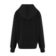 thumbnail image 4 of FASHOFT Oversized Hoodies for Women Side Slit Long Sleeve Solid Sweatshirts Lightweight Tunic Pullover Spring Fall Trendy Tops Black L, 4 of 4