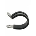 thumbnail image 2 of 304 stainless steel Rubber Lined P Clips R-type pipe clampCable Mounting Hose Pipe Clamp hose clamp fixed clamp pipe bracket, 2 of 5