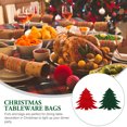 thumbnail image 2 of PTOOTP 12pcs Christmas Silverware Holders Red and Green Cutlery Pouches for Home Use and Kitchen Organization, 2 of 8