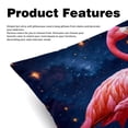 thumbnail image 2 of Flamingo Decorative Bed Pillow Covers Throw Pillows Set with Unique Patterns for all Occasions - 16x16, 18x18, 20x20 inches - 2 Pack Pillow Inserts Included, 2 of 6