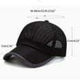 thumbnail image 2 of Mesh Baseball Cap Breathable Lightweight Trucker Mesh Hat for Men Women Quick-Dry Cooling Summer Hat for Outdoor Sports Running Hiking,Light Gray, 2 of 4