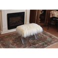 thumbnail image 3 of Vanity Bench with Faux White Fur and Clear Acrylic legs, 3 of 3