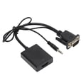 thumbnail image 1 of Adaptateur de Conversion de Signal, Convertisseur Audio VGA vers HD Câble de Conversion Audio Normes de l'Industrie, 1 of 9