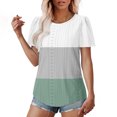 thumbnail image 6 of Tops for Women Trendy Going Out Plus Size Tops Cotton Fitted Graphic Tshirts Shirts Aesthetic White Blouses Dressy Casual Petite, 6 of 6