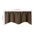 thumbnail image 2 of Coffee Colored Blackout Curtain Curtain Short Curtain (52 × 18In) B Polyester - 1Pc Curtain, 2 of 8