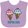 thumbnail image 3 of Inktastic Ice Cream We're One Twin Boy & Girl Boys or Girls Baby Bib, 3 of 4