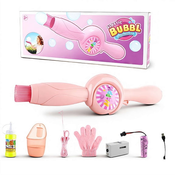 Colorful Smoke Bubble Machine Wand Magic Bubble Toy with Fog Effect, Automatic Soap Blower Outdoor, Portable Cool Bub ble Blowing Machine with Colorful Lighting for Birthday Party