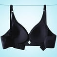 thumbnail image 5 of YLOMAY Woman's Bras Women's Underwear Back Snaps No Underwire Bras Solid Color Comfy Stylish Brassiere Loose Daily Wear Black S, 5 of 5