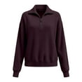 thumbnail image 5 of SELONE Sweaters for Women with Half Zip Knitted Pullover Collared Long Sleeve Quarter zipper Knitwear Spring Soild Tops, 5 of 9