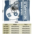 thumbnail image 6 of Custom Indianapolis Blanket Personalized Throw Blankets Name Number Gifts for Men Women Boy Football Style Decor, 6 of 6