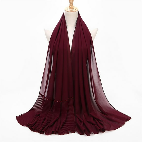 Red Scarfs Scarf Muslim Hijab Amira Headscarf Muslim maxi crinkle headscarf Islamic Turban Shawl