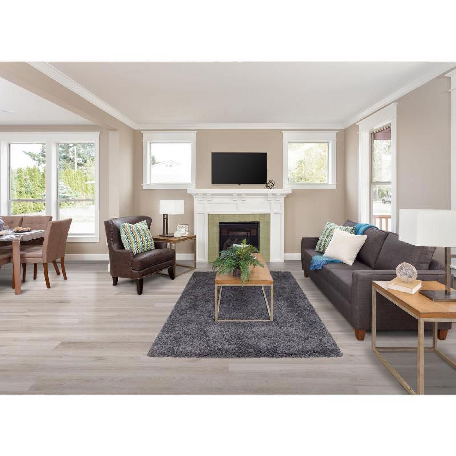 CALI FLOORS Waterproof 23.77 Sq. ft. Gray Ash Vinyl Plank Flooring