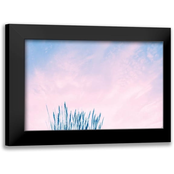 Lee, Judson 14x10 Black Modern Framed Museum Art Print Titled - Millennial Pink Sea Grass