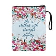 thumbnail image 2 of HELLHERO Book Cover with Pocket Polyester Fabric Zipper Bag with Decorative Design for Books, Magazines, and Stationery Book Organzoer Holder Book Protection, 2 of 8