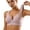Grey, variant on Women Front Side Buckle Lace Edge Without Steel Ring Movement Seamless Gathering Adjustment Yoga Sleep Large Bra Purple,46