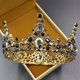 thumbnail image 5 of Zhuge Tiara de boda para novia, diadema de princesa, corona nupcial, joyería para el cabello con diamantes de imitación de cristal, decoración para novia, cumpleaños, graduación, boda (negro), 5 of 5