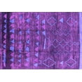 thumbnail image 1 of Ahgly Company Indoor Rectangle Solid Purple Modern Area Rugs, 8' x 12', 1 of 4