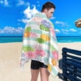 thumbnail image 4 of Coolnut Beautiful Beach Palm Leaves Microfiber Beach Towel, Super Absorbent Quick Dry Pool Towels with Pouch for Swimming,Picnic,Yoga Gym Sports 30"×60", 4 of 6