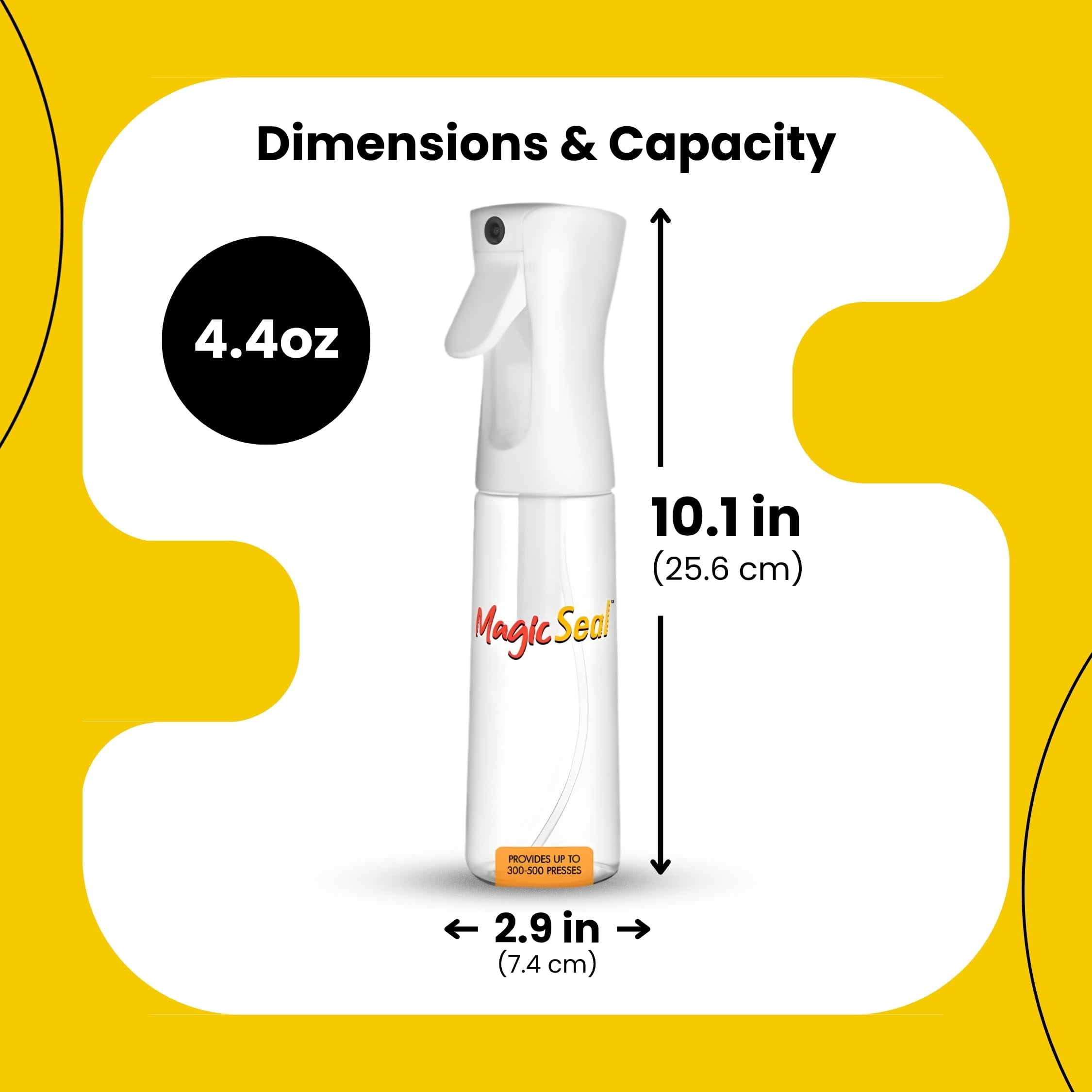 MAGICLINE SOLUTIONS Fine Mist Spray Bottle 500ml for DTF Printing, Refillable Continuous Mist Spray Bottle for MagicSeal, Solution Not Included
