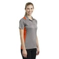 thumbnail image 4 of Sport-Tek Womens LST665 Sport Shirt Heather Colorblock Contender Polo, 4 of 6