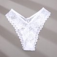 thumbnail image 2 of Women's Briefs Women's Bikini Underwear G String Thongs for Women plus Size plus Size Maternity Underwear over The Belly 3x 22/ 24 Panties Lace Pads Silk G String Panties for Women Big Lane White S, 2 of 3