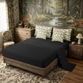 thumbnail image 4 of Meiyoeat Retro Rustic Fish Print Full Size Bedding Sets 7 Pieces,Fishing Theme Wildlife Pattern Full Size Bed In A Bag, 4 of 6