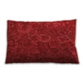 thumbnail image 1 of Ahgly Company Patterned Outdoor Rectangular Ferrari Red Lumbar Throw Pillow, 13 inch by 19 inch, 1 of 5