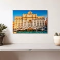 thumbnail image 2 of Elephant Stock Trevi Fountain Wall Art - Horizontal Canvas Wall Art - Living Room Wall Decor - Places Canvas - Blue And Yellow Decor - 12" x 8", 2 of 8