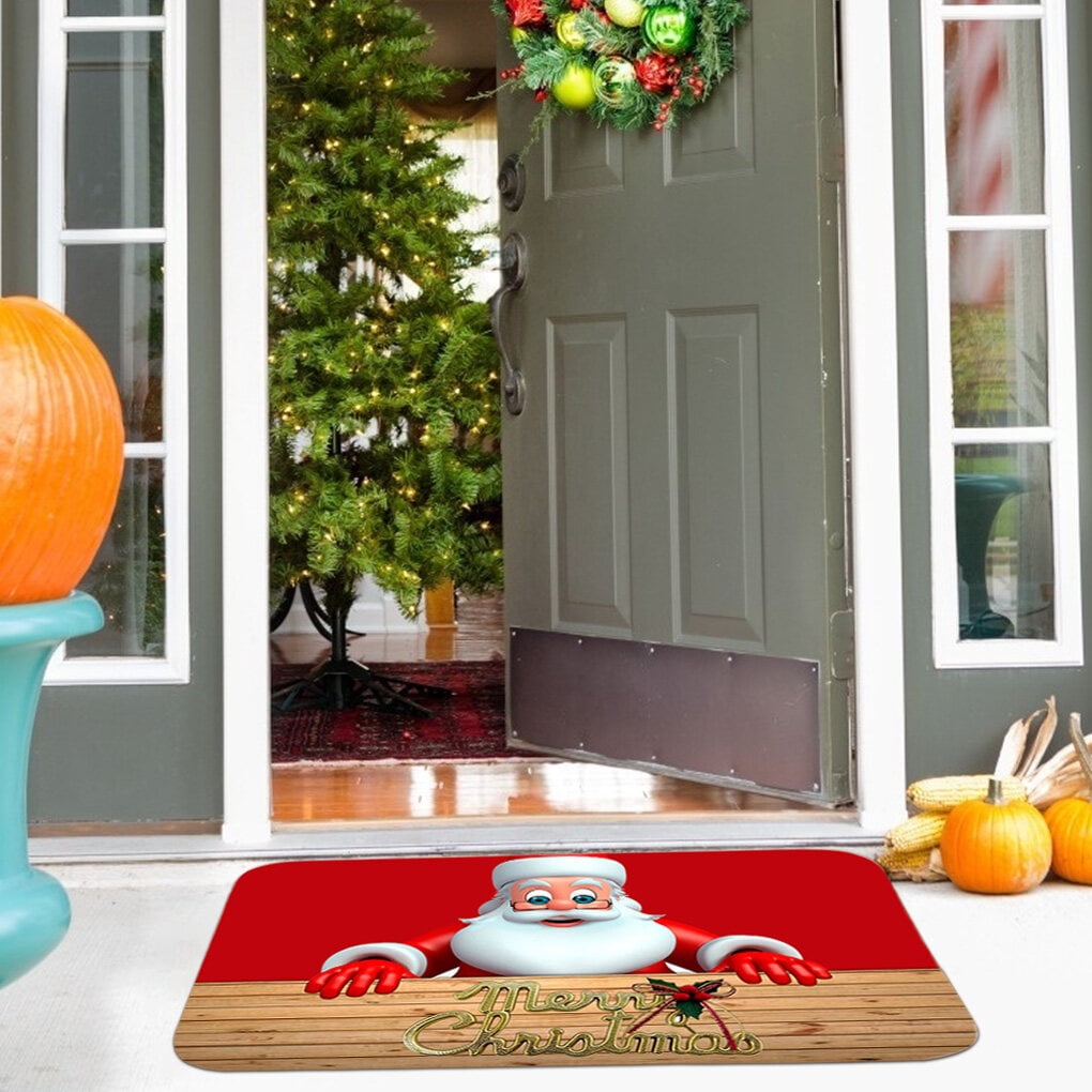 Welcome Polymers-Tapis De Sol Joyeux Noël,tapis De Noël Rouge Pour