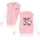 thumbnail image 3 of Chaqueta bomber de Hello Kitty para mujer y hombre, chaqueta de béisbol de otoño, abrigo de estudiante, ropa de calle, chaqueta bomber de estilo universitario de estilo Harajuku, 3 of 5