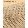 thumbnail image 6 of Waffle Bath Mat 32"x20", Extra Soft Absorbent Bathroom Rug, Non-Slip, Quick Dry, Machine Washable, Brown, 6 of 7