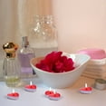 thumbnail image 4 of 50 Pack Heart Shaped Unscented Tea Light Candles for Wedding Anniversary Party Decor Red, 4 of 4