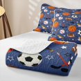 thumbnail image 4 of Erosebridal Ice Hockey Stick Quilt Full,Boys Ball Games Rugby Sport Full Bedspread Sets For Kids Teens,3 Pieces, 4 of 7